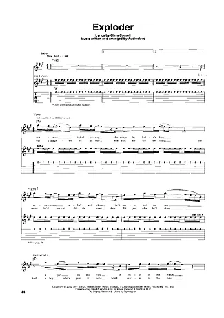 15602 Partitur - Exploder - Gitar
