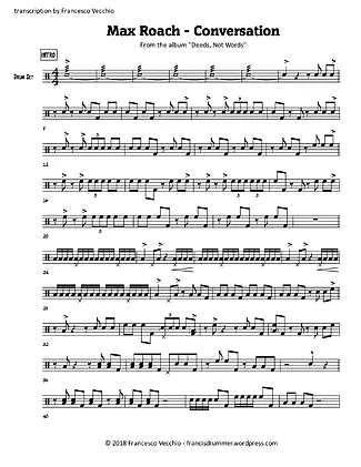 6627 Partitura - Conversation - Batería