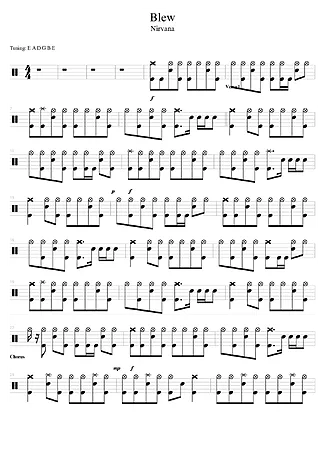Partitura - Blew - Bateria