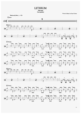 35310 Noten - Lithium - Schlagzeug