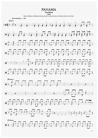 35247 Partitura - Panama - Bateria