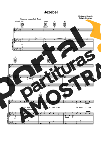10000 Maniacs  partitura para Piano