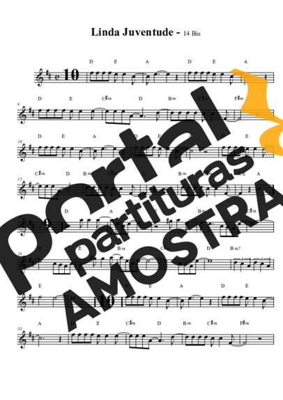 14 bis  partitura para Saxofone Tenor Soprano (Bb)