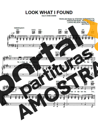 A Star is Born  partitura para Piano