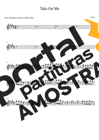 A-ha  partitura para Clarinete (Bb)