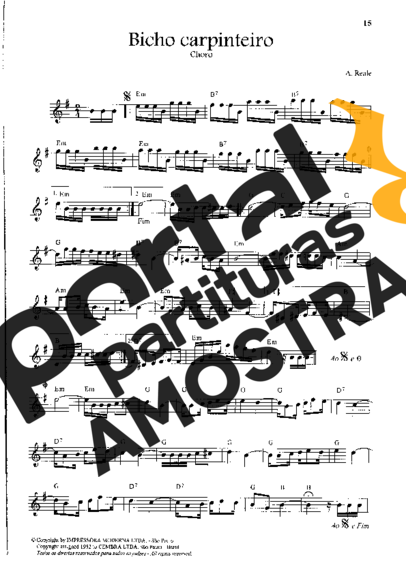 A. Reale  partitura para Violino