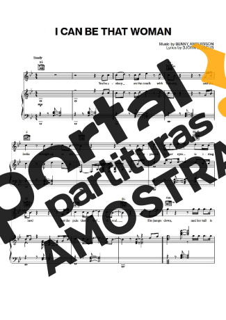 Abba  partitura para Piano