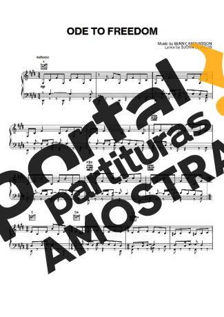 Abba  partitura para Piano