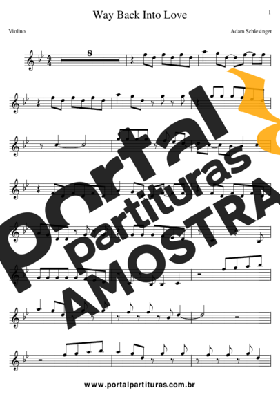 Adam Schlesinger  partitura para Violino