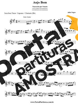 Adão Negro  partitura para Clarinete (Bb)