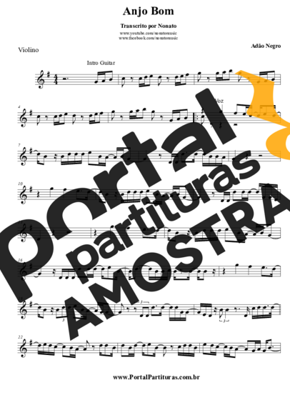 Adão Negro  partitura para Violino