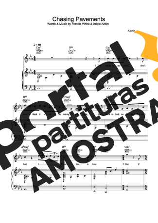 Adele  partitura para Piano