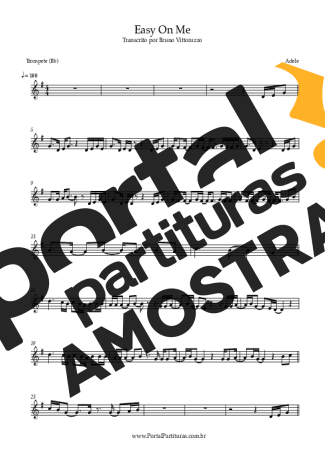 Adele  partitura para Trompete