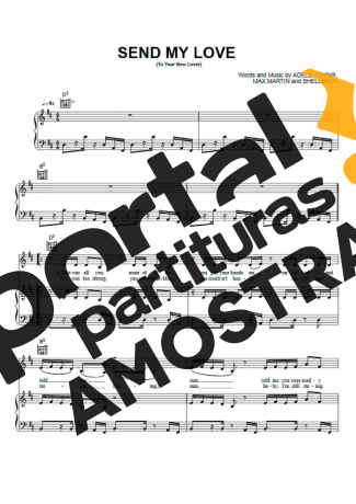 Adele  partitura para Piano