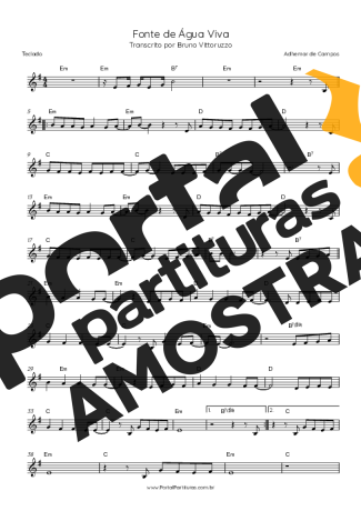 Adhemar de Campos  partitura para Teclado