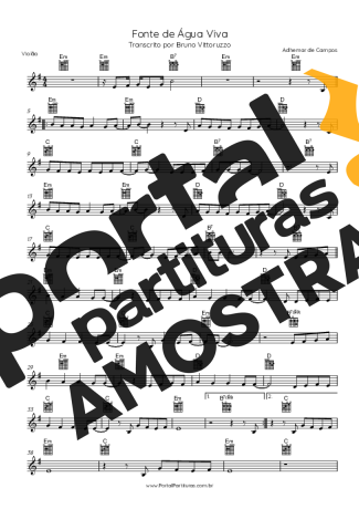 Adhemar de Campos  partitura para Violão