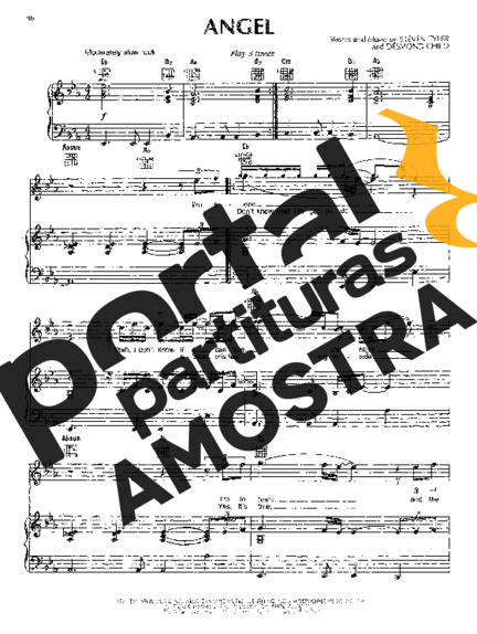 Aerosmith  partitura para Piano