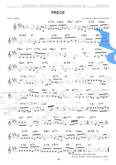 Afonso Machado  partitura para Teclado