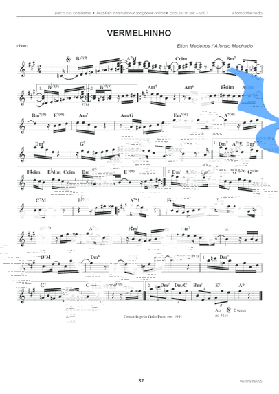 Afonso Machado  partitura para Teclado