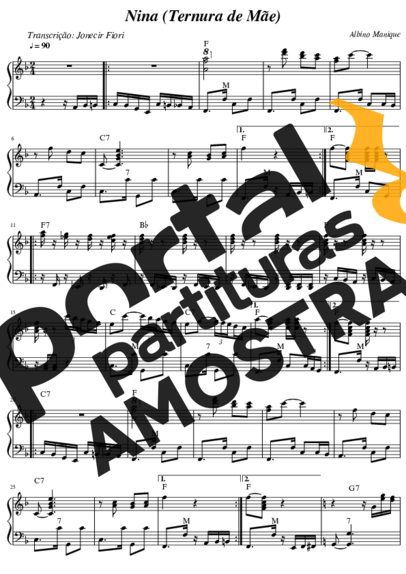 Albino Manique  partitura para Acordeon
