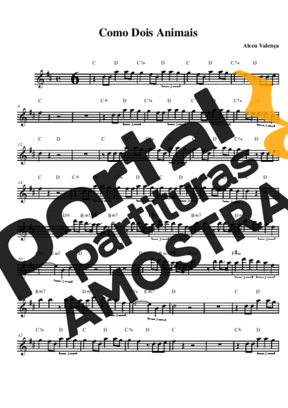 Alceu Valença  partitura para Saxofone Alto (Eb)