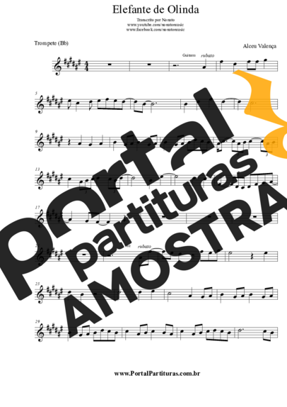 Alceu Valença  partitura para Trompete