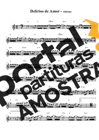 Alcione  partitura para Clarinete (Bb)