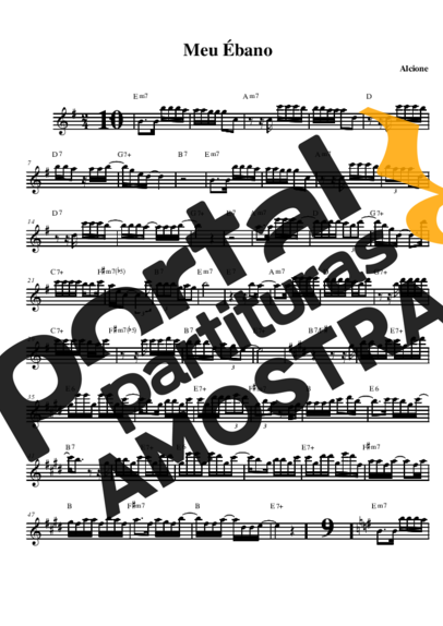 Alcione  partitura para Saxofone Alto (Eb)