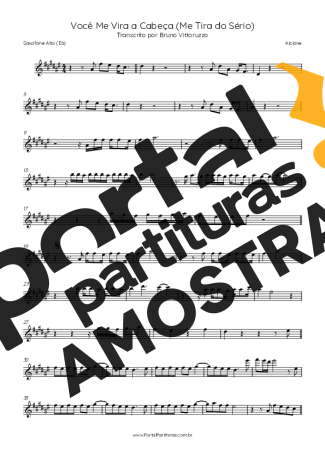Alcione  partitura para Saxofone Alto (Eb)