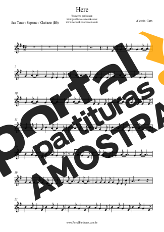 Alessia Cara  partitura para Clarinete (Bb)