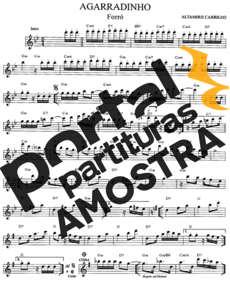 Altamiro Carrilho  partitura para Teclado