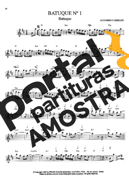 Altamiro Carrilho  partitura para Teclado