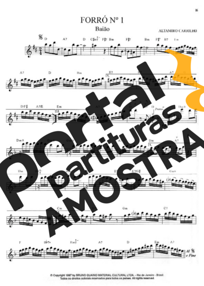 Altamiro Carrilho  partitura para Teclado