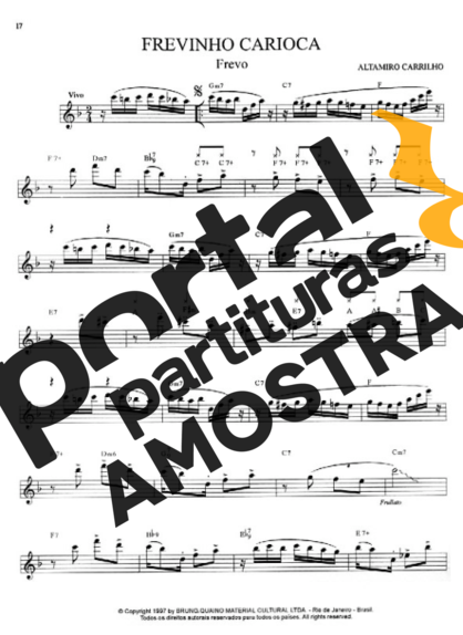 Altamiro Carrilho  partitura para Teclado