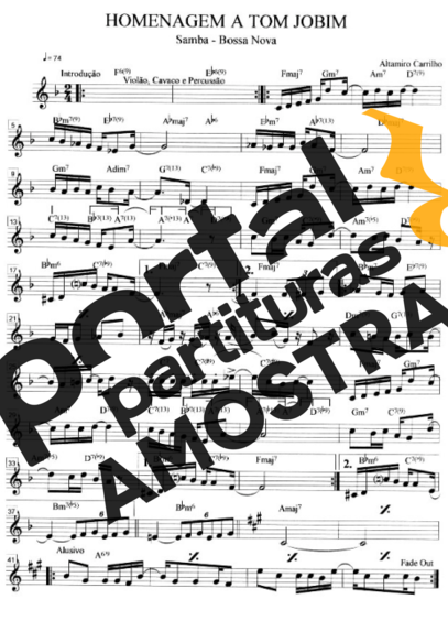 Altamiro Carrilho  partitura para Teclado