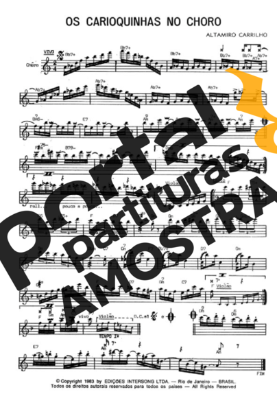 Altamiro Carrilho  partitura para Teclado