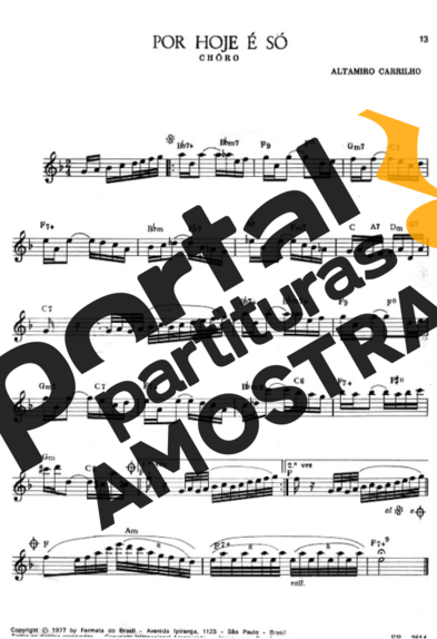 Altamiro Carrilho  partitura para Teclado
