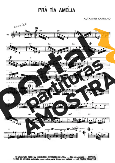 Altamiro Carrilho  partitura para Teclado