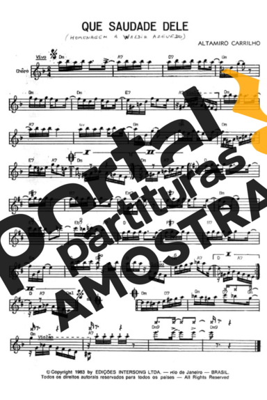Altamiro Carrilho  partitura para Teclado