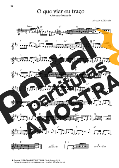 Alvaiade e Zé Maria  partitura para Violino
