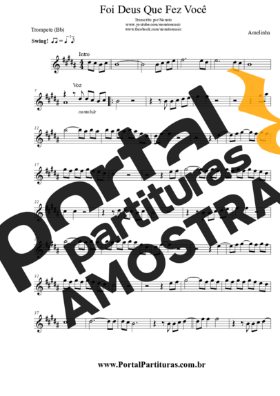Amelinha  partitura para Trompete