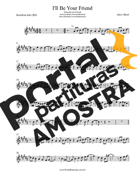 Amy Grant  partitura para Saxofone Alto (Eb)