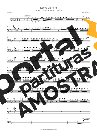 Ana Castela  partitura para Violoncelo
