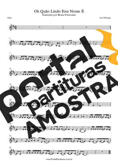 Ana Nóbrega  partitura para Gaita