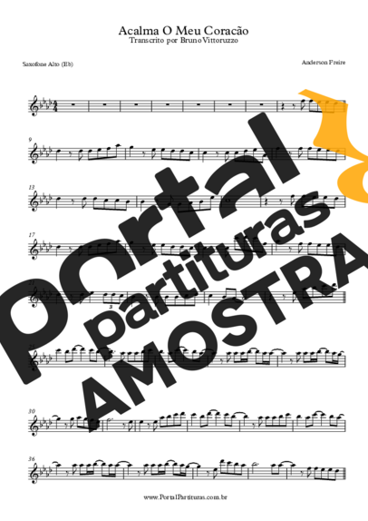 Anderson Freire  partitura para Saxofone Alto (Eb)