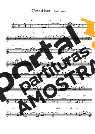 André Hornez  partitura para Clarinete (Bb)