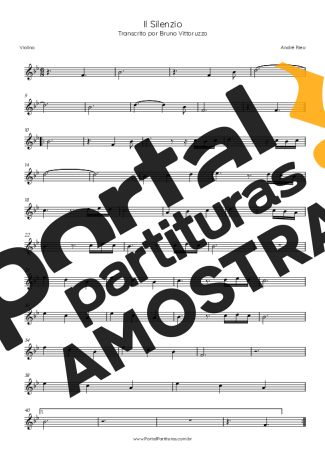 André Rieu  partitura para Violino