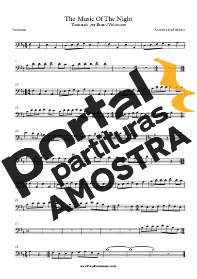 Andrew Lloyd Webber  partitura para Trombone