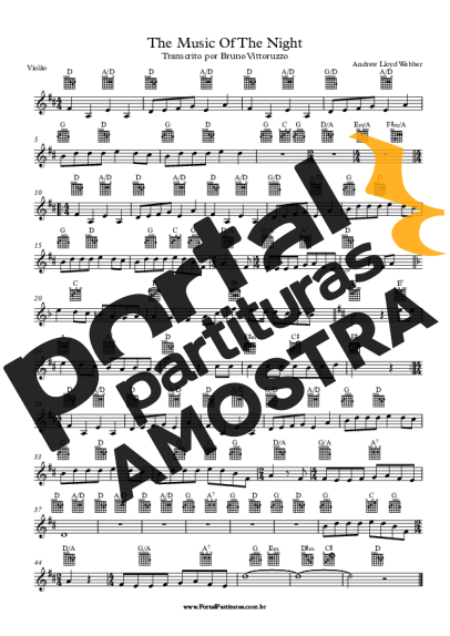 Andrew Lloyd Webber  partitura para Violão