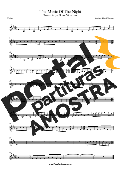 Andrew Lloyd Webber  partitura para Violino